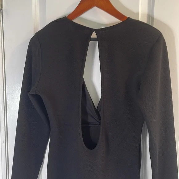 UK2LA Women’s long sleeve black dress - Picture 5 of 7